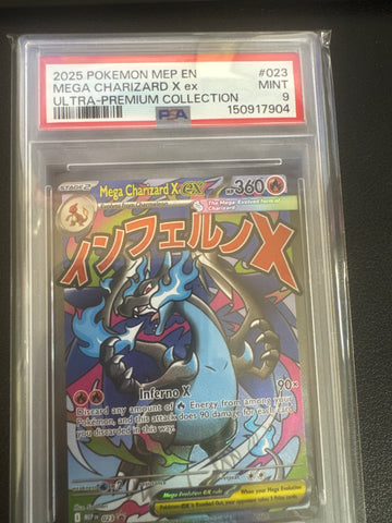 Pokemon Mega Charizard X ex MEP 023 PSA 9