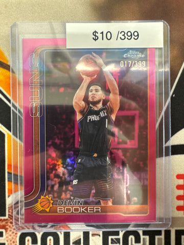 2026 Topps Chrome NBA Update Devin Booker Magenta Refractor /399