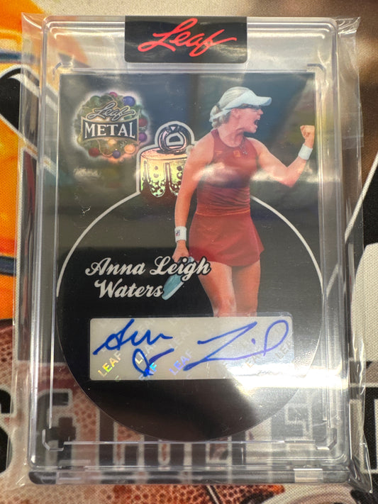 2025 Leaf Metal Happy Holidays Anna Leigh Waters Black Ornament Auto 1/1