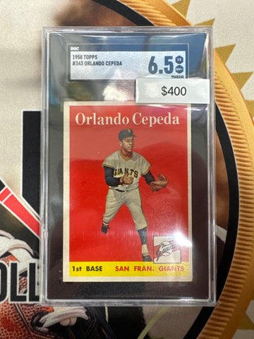 1958 Topps MLB Orlando Cepeda SGC 6.5