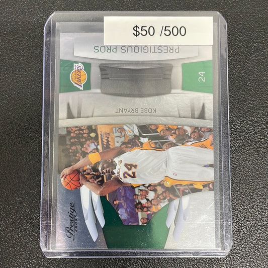 2009 Panini Prestige Kobe Bryant Prestigious Pros /500