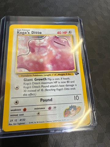 Pokemon Koga’s Ditto 10/132 Holo Gym Challenge