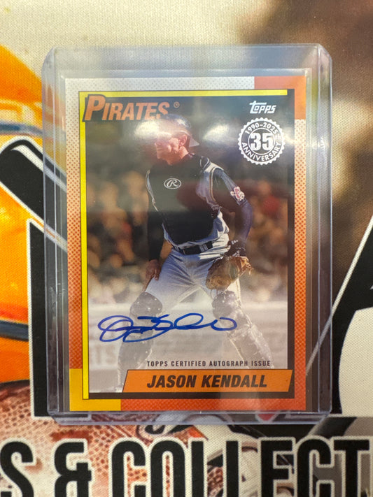 2025 Topps Series 2 MLB Jason Kendall 1990 Topps Autograph /50