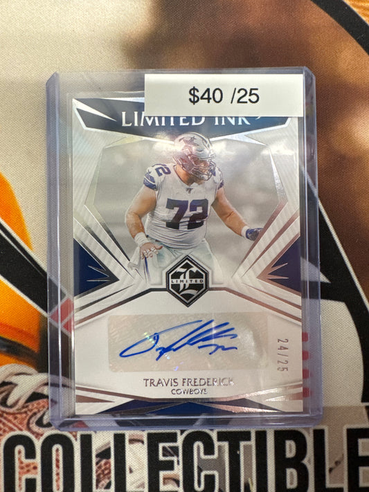 2021 Panini Limited NFL Travis Frederick Limited Ink Autograph /25