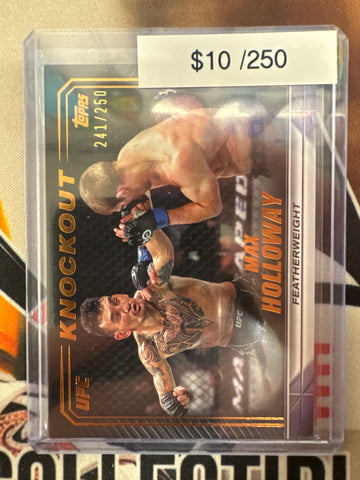 2024 Topps Knockout UFC Max Holloway Bronze Refractor /250