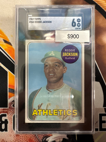 1969 Topps MLB Reggie Jackson SGC 6
