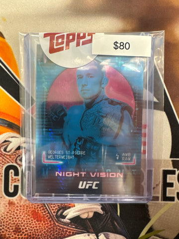 2025 Topps Midnight UFC Georges St-Pierre Night Vision SSP