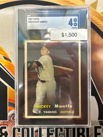 1957 Topps MLB Mickey Mantle SGC 4