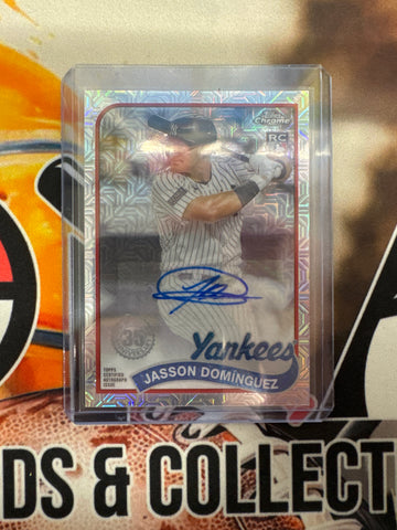 2024 Topps Chrome Mega Box Jasson Dominguez 35th Anniversary Rookie Autograph