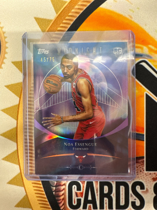 2025-26 Topps Midnight NBA Noa Essengue Rookie Purple Refractor /75