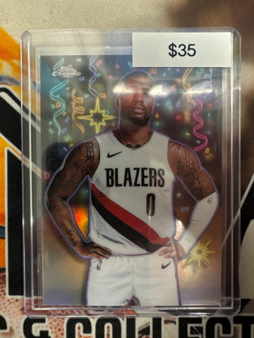 2026 Topps Chrome NBA Damian Lillard Celebracion SSP Refractor