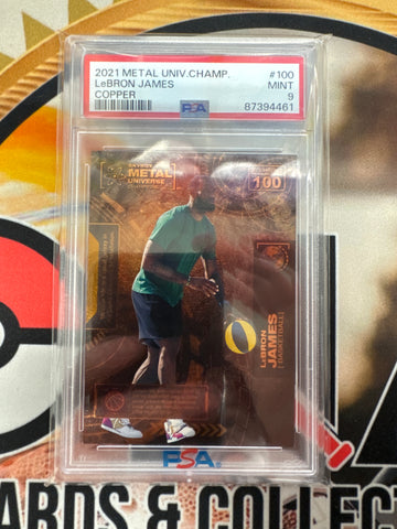 2021 Metal Universe Champions LeBron James Copper PSA 9