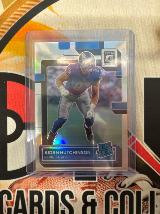 2022 Panini Donruss Optic NFL Aidan Hutchinson Rated Rookie Holo