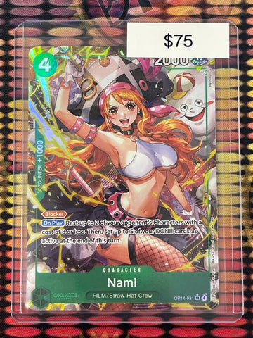 One Piece Nami Alternate Art The Azure Sea’s Seven OP14-031