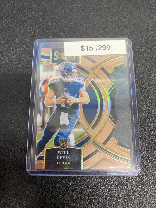 2023 Panini Select NFL Will Levis Bronze Die-Cut /299