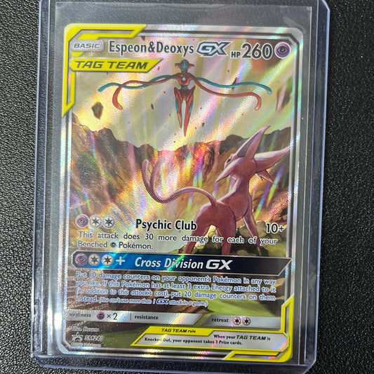 Pokémon Espeon & Deoxys GX SM240 BSP