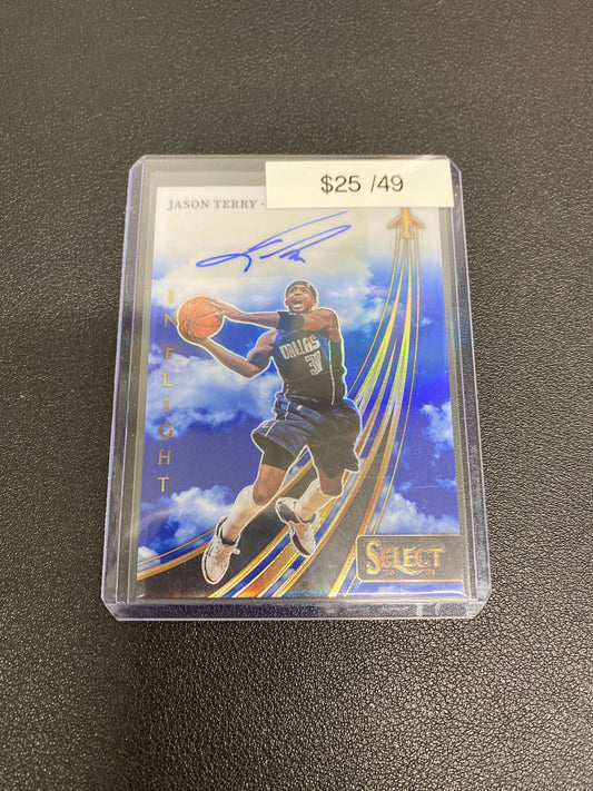 2023-24 NBA Select Jason Terry In Flight Auto /49