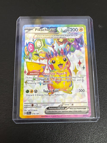 Pokemon Pikachu ex 219/191 Surging Sparks