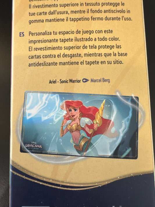 Disney Lorcana Ariel Sonic Warrior Playmat