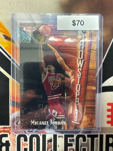 1998 Topps Finest NBA Michael Jordan Showstoppers W/O Protective Coating