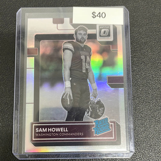 2022 NFL Sam Howell Donruss Optic Negative Rated Rookie