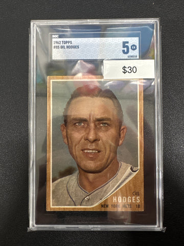 1962 Topps MLB Gil Hodges SGC 5