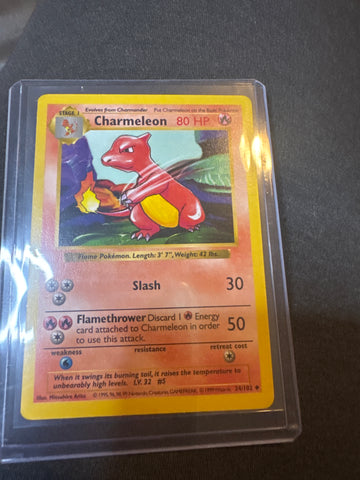 Pokemon Charmeleon 24/10 shadowless Base Set