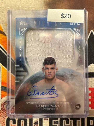 2026 Topps Midnight Gabriel Santos Rookie Relic Autograph Card