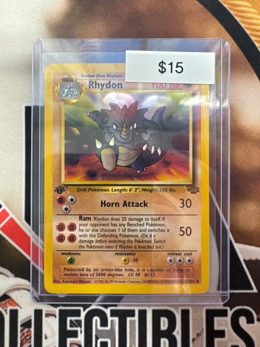Pokémon Rhydon Jungle 45/64 1st Edition NM