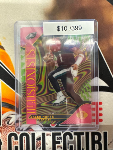2024 Panini Illusions NFL Jalen Hurts Illusionists Pink /399