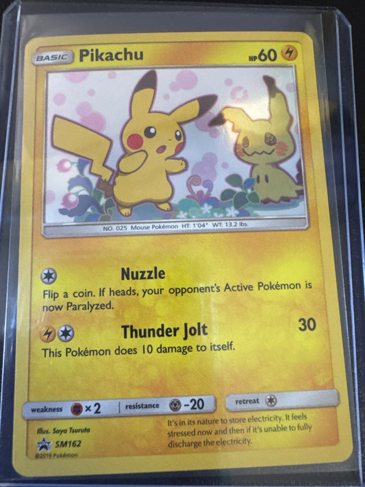 Pokemon Pikachu SM162 black star promo