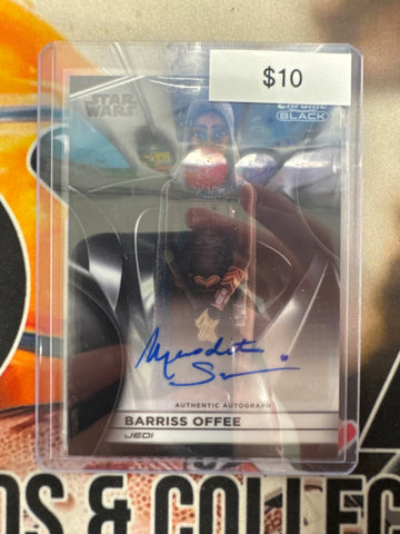 2025 Topps Chrome Black Star Wars The Force Is With You! Meredith Salenger As Barriss Offee Autograph