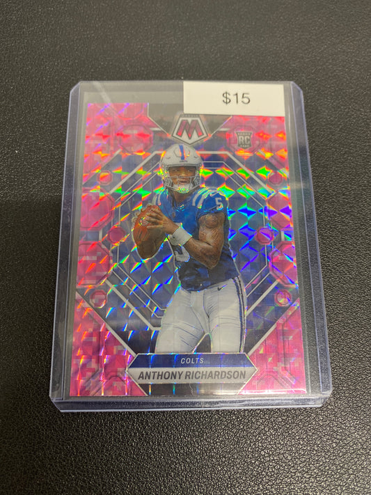 2023 NFL Mosaic Anthony Richardson Pink Camo Rookie