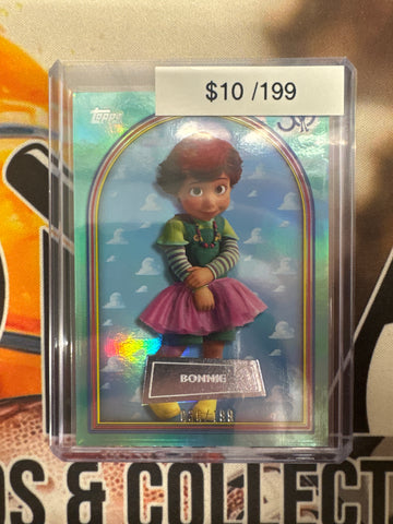 2026 Topps Toy Story 30th Anniversary Bonnie Aqua Foil Refractor /199