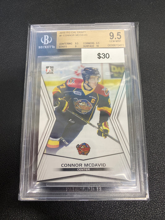 2015 ITG CHL Draft Connor McDavid BGS 9.5