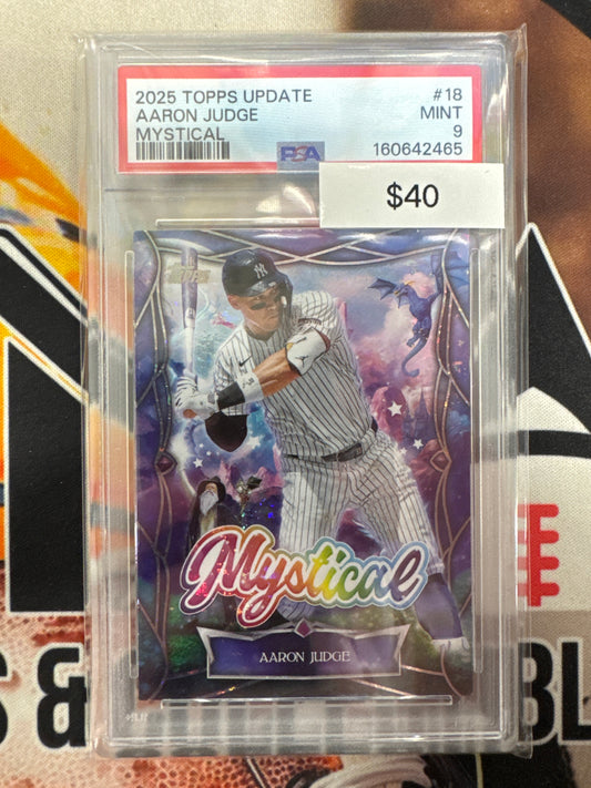 2025 Topps Update MLB Aaron Judge Mystical PSA 9