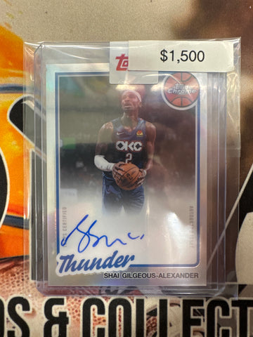 2026 Topps Chrome Update NBA Shai Gilgeous-Alexander 1980-81 Topps Basketball Autograph Refractor