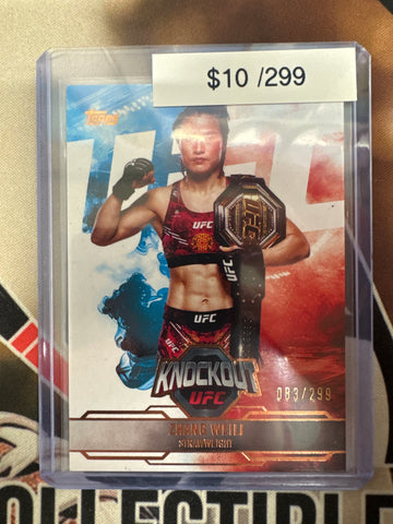 2025 Topps Knockout UFC Zhang Weili Bronze Refractor /299