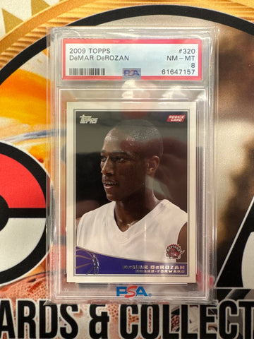 2009 Topps NBA DeMar DeRozan Rookie PSA 8