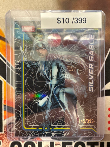2026 Topps Chrome Marvel Silver Sable Spider-Web Refractor /399