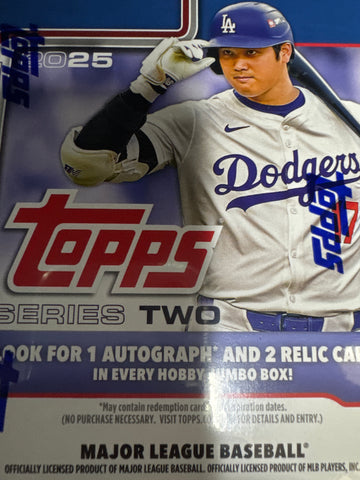 2025 Topps Series 2 two Jumbo hobby