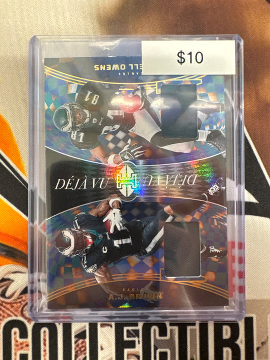 2024 Panini Illusions NFL A.J. Brown & Terrell Owens Deja Vu Dual Patch