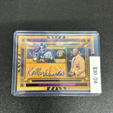 2023 NFL Gold Standard Kellen Winslow Gold Jacket Signatures Auto /24