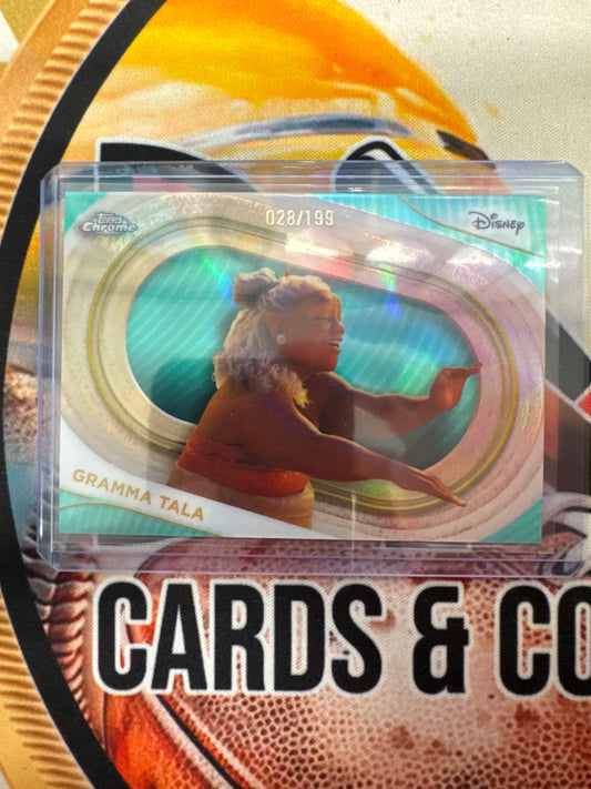 2025 Topps Chrome Disney Gramma Tala Aqua Refractor /199