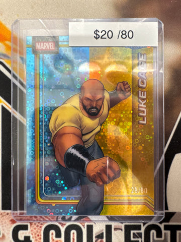 2026 Topps Chrome Marvel Luke Cage Dazzler’s Silver Rhythm Refractor /80