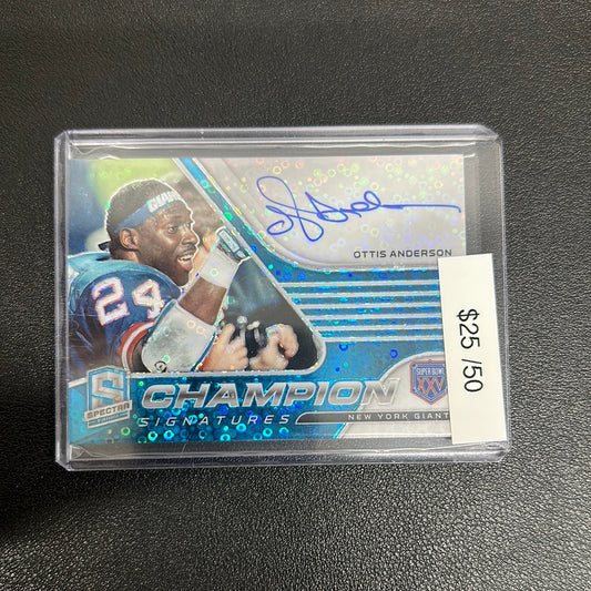 2021 Spectra Ottis Anderson Autograph #2/50 #CS-OA