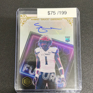 2022 NFL Ahmad Sauce Gardner Elements Futures Rookie Auto /199