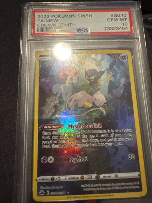 Pokemon Mew GG10/GG70 PSA 10