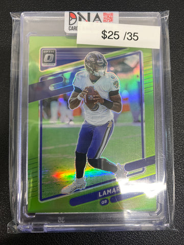 2021 Optic Lamar Jackson Lime Green /35