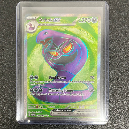 Pokémon Arbok ex Full Art (151) 185/165